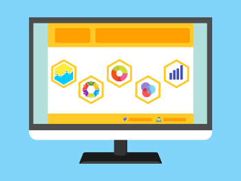 Free statistic survey website vector