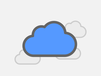 Free cloud storage icon vector