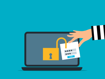 Free attack unsecured laptop vector