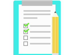 Free list notes icon illustration
