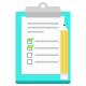 Free list notes icon illustration