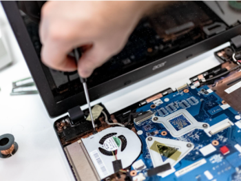 computer being repaired